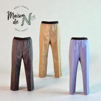 【すっきり見えるシルエットが人気のスリムゴムパンツ】