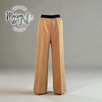 【マロンベージュのワイドゴムパンツが仕上がりました】