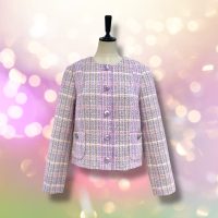 【羽織るだけで品が整う 春色ツイードジャケット】